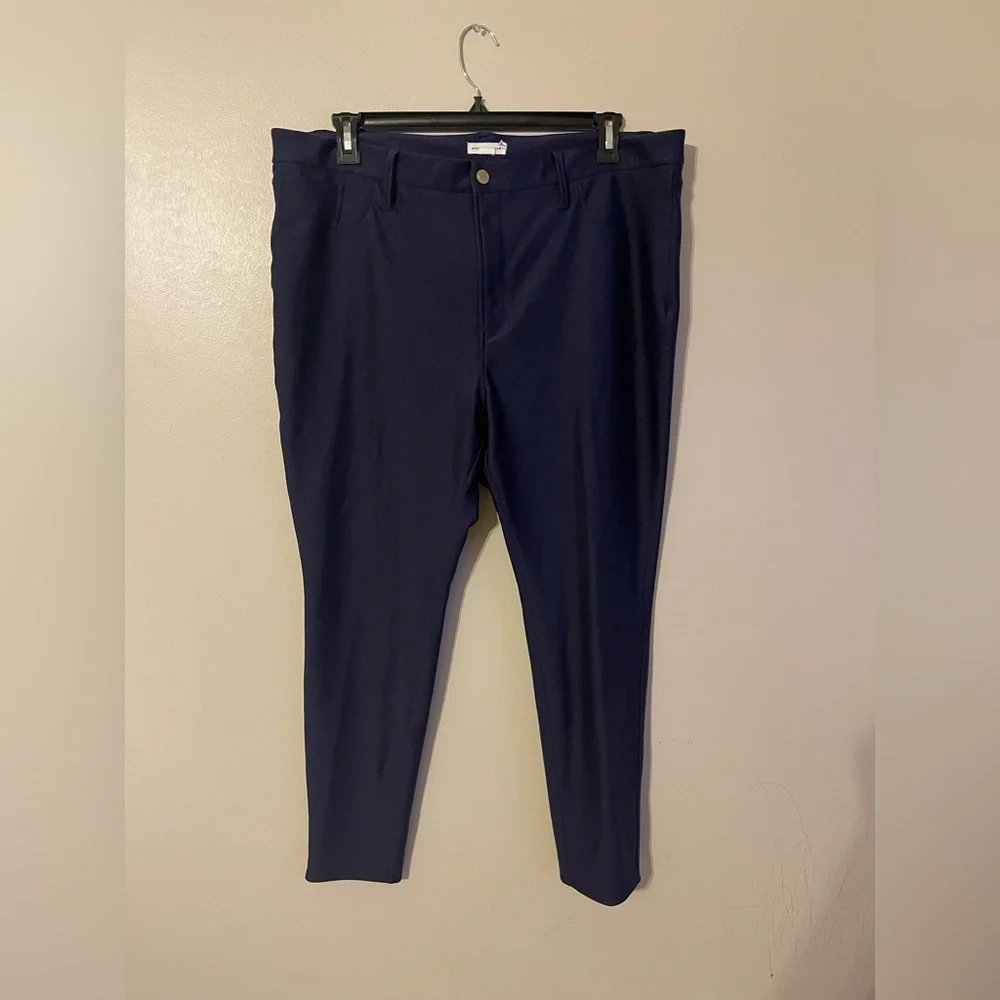 Good American Compression Shine Good Waist Legging in Blue Rinse sz 18 - Picture 3 of 5